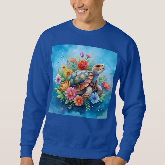 Blatt-Schildkröte Sweatshirt (Vorderseite)
