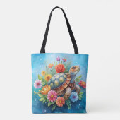 Blatt-Schildkröte Tasche (Rückseite)