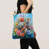 Blatt-Schildkröte Tasche (Von Nahem)