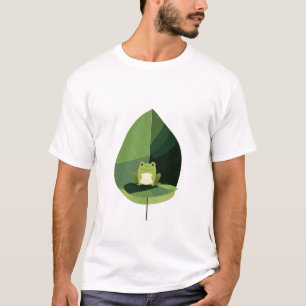 Blatt schützender Frosch T-Shirt