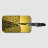 Blatt-Skelett Gepäckanhänger (Vorderseite (Horizontal))