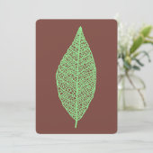 Blatt-Skelett-Linienkunst braune und grüne Flat Ca (Stehend Vorderseite)