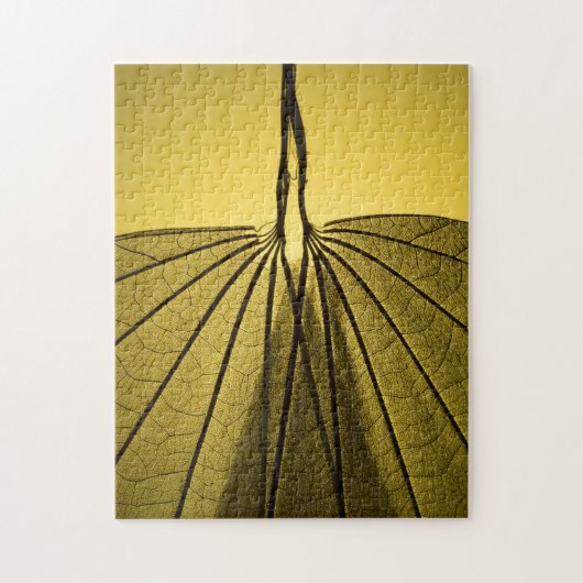 Blatt-Skelett Puzzle (Vertikal)