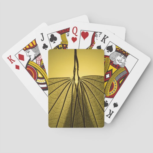 Blatt-Skelett Spielkarten (Rückseite)