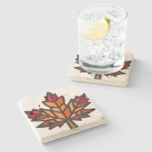 Blatt Steinuntersetzer (Seitenansicht)