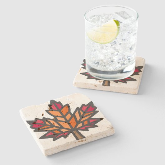 Blatt Steinuntersetzer (Seitenansicht)