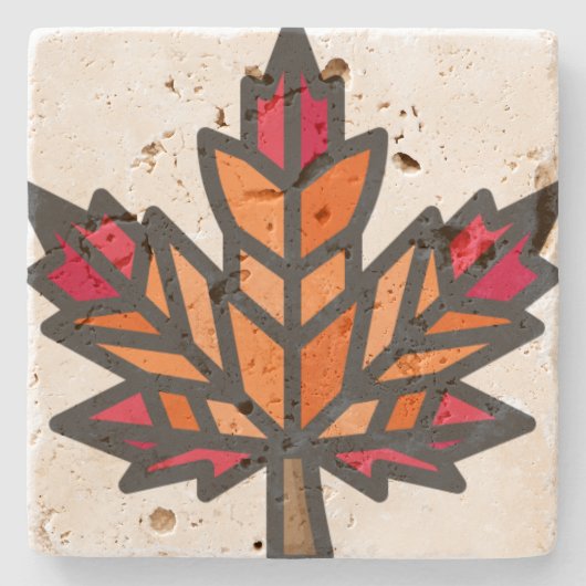 Blatt Steinuntersetzer (Vorderseite)