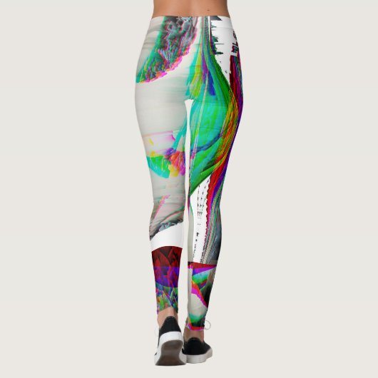 Blatt stieg auf leggings (Rückseite)
