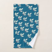 Blatt-Teal-Blume Badhandtuch Set (Handtuch)