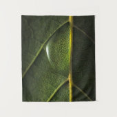 Blatt-Tröpfchen Wandteppich (Vorderseite)