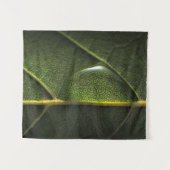 Blatt-Tröpfchen Wandteppich (Vorderseite (Horizontal))