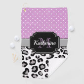 Blatt- und Blattdruck Golfhandtuch (Insitu)