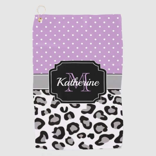 Blatt- und Blattdruck Golfhandtuch (Vorderseite)