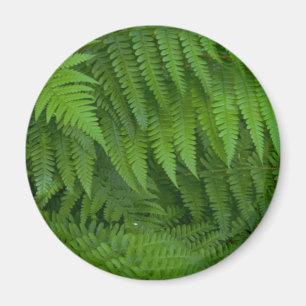 Blatt- und Blumenmuster Magnet