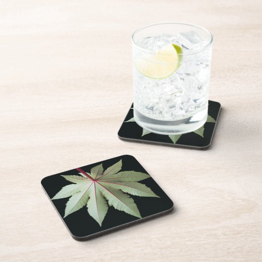 Blatt und Stamm Getränkeuntersetzer (Rechte Seite)