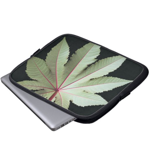 Blatt und Stamm Laptopschutzhülle (Vorne Knopf)