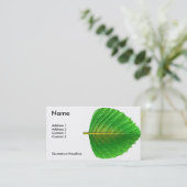 Blatt Visitenkarte (Stehend Vorderseite)