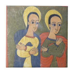 Blatt von Evangelien Gunda Gunde Fliese