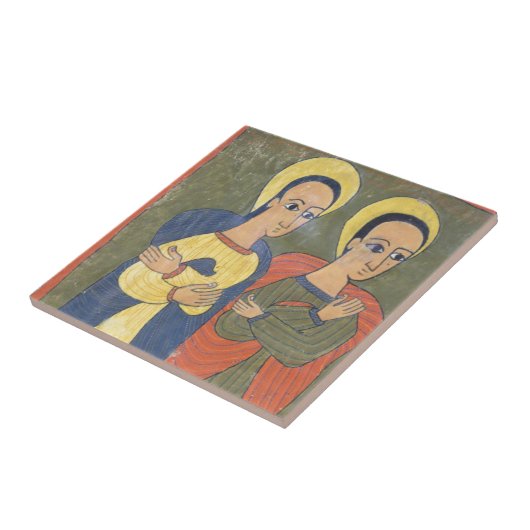 Blatt von Evangelien Gunda Gunde Fliese (Seite)