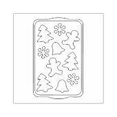 Blatt Weihnachtskekse Rubber Art Briefmarke Gummistempel (Prägung)