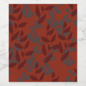 Blatt Weinetikett (Einzelnes Label)