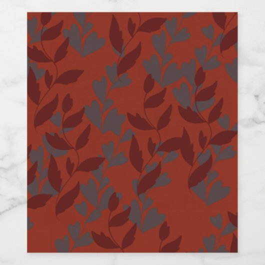 Blatt Weinetikett (Einzelnes Label)