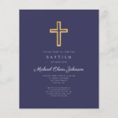 Blatt zum Thema Taufe des Blue Cross Baptisse (Vorderseite)