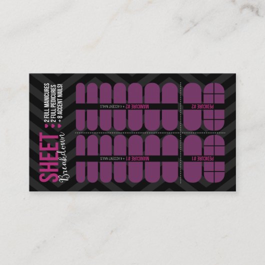 Blatt-Zusammenbruch-Anatomie ein Blatt-der Visitenkarte (Vorderseite)