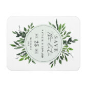 BlattAquarell speichern Sie den Datums-Magneten Magnet (Horizontal)