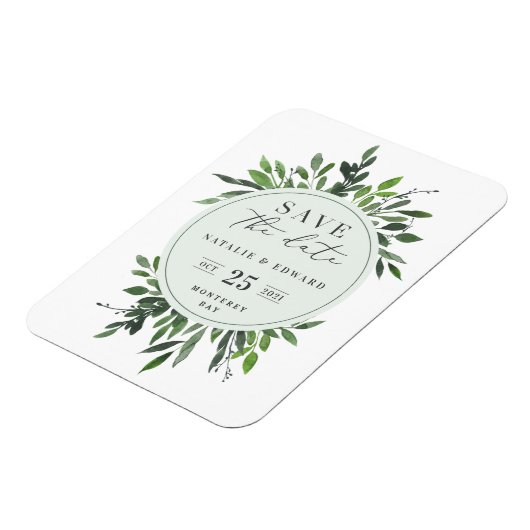 BlattAquarell speichern Sie den Datums-Magneten Magnet (Linke Seite)