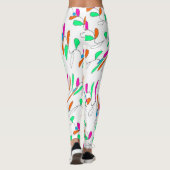 Blattbedruckte Leggings (Rückseite)