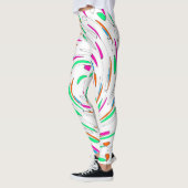 Blattbedruckte Leggings (Links)