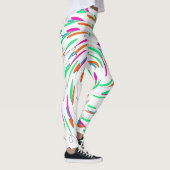 Blattbedruckte Leggings (Rechts)