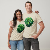 Blattcluster-Mandala T-Shirt (Unisex)