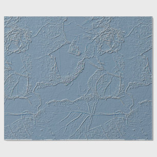 Blattdesign in Blau mit Kanten, Linien, abstrakter Geschenkpapier
