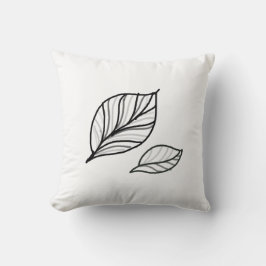 Blattdruck Kissen