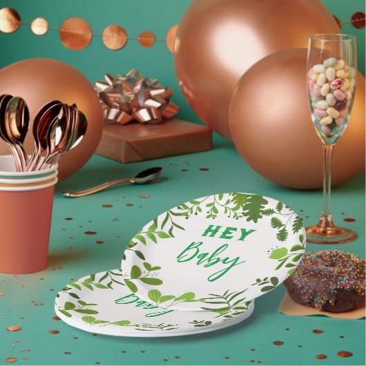 Blattdruck Pappteller (Multi)