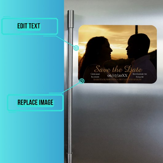 Blätter 02 Save the Date Magnet