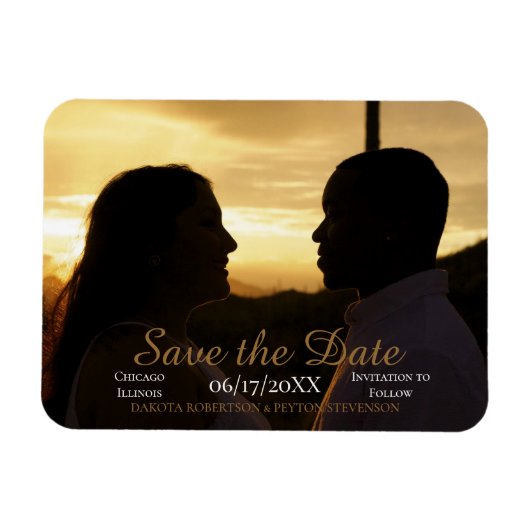 Blätter 02 Save the Date Magnet (Horizontal)