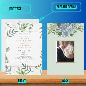 Blätter 04a Hochzeit Einladung