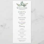 Blätter 07a Hochzeitsfeier Programm (Vorderseite)