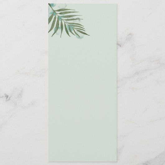 Blätter 07a Hochzeitsfeier Programm (Rückseite)