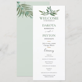 Blätter 07a Hochzeitsfeier Programm