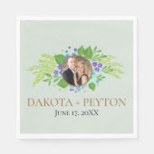 Blätter 08e Hochzeitsessen Napkin Serviette (Vorderseite)