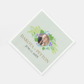 Blätter 08e Hochzeitsessen Napkin Serviette (Ecke)