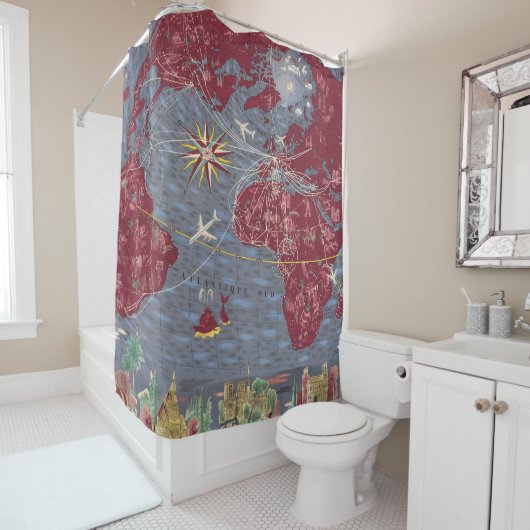 Blätter 1-8: Air France Duschvorhang (Beispiel)