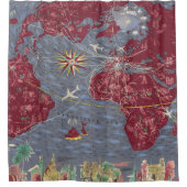 Blätter 1-8: Air France Duschvorhang (Vorderseite)