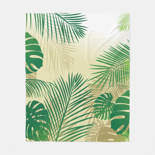 BLÄTTER 2 FLEECEDECKE (Vorderseite)