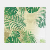 BLÄTTER 2 FLEECEDECKE (Vorderseite (Horizontal))