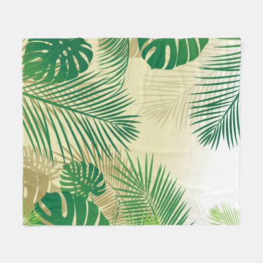 BLÄTTER 2 FLEECEDECKE (Vorderseite (Horizontal))